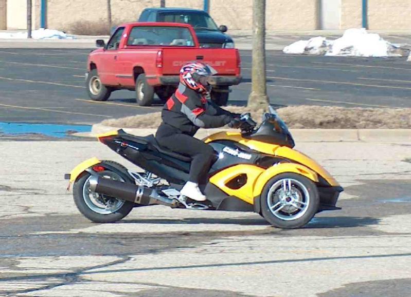 Nancy's First Spyder Ride