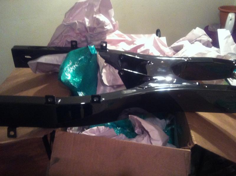 new Black chrome swingarm