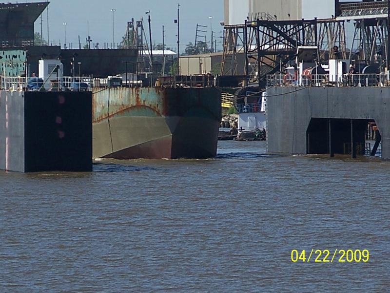 new boat hull going on dry dock