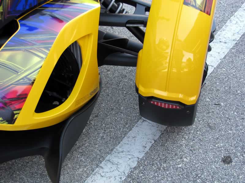 New LED mud flap light installed