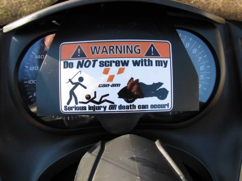 New safety card label