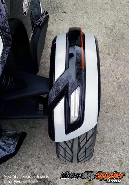 New Style Fender  Insert Ultra Metallic Silver