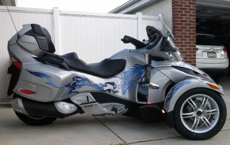 Nice side shot to show how the dragon flows down the side of the bike.