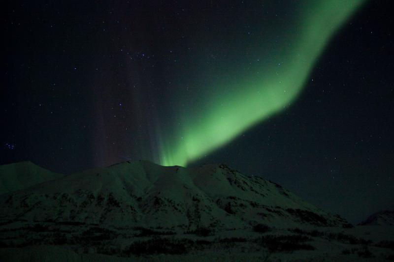 northern lights at Hatchers Pass Alaska
