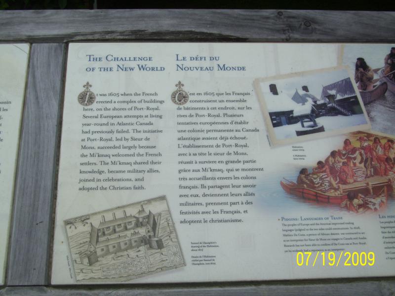 Notes on Port Royal founding.