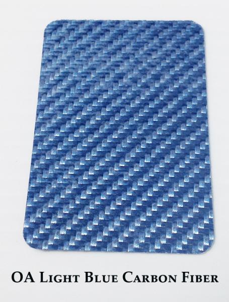 OA Light Blue CF:  This is much lighter than our Electric Blue color.