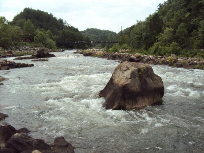 Ocoee River Gorge on NC/TN border;  site of kayaking/rafting competition during 1996 summer Olympics
