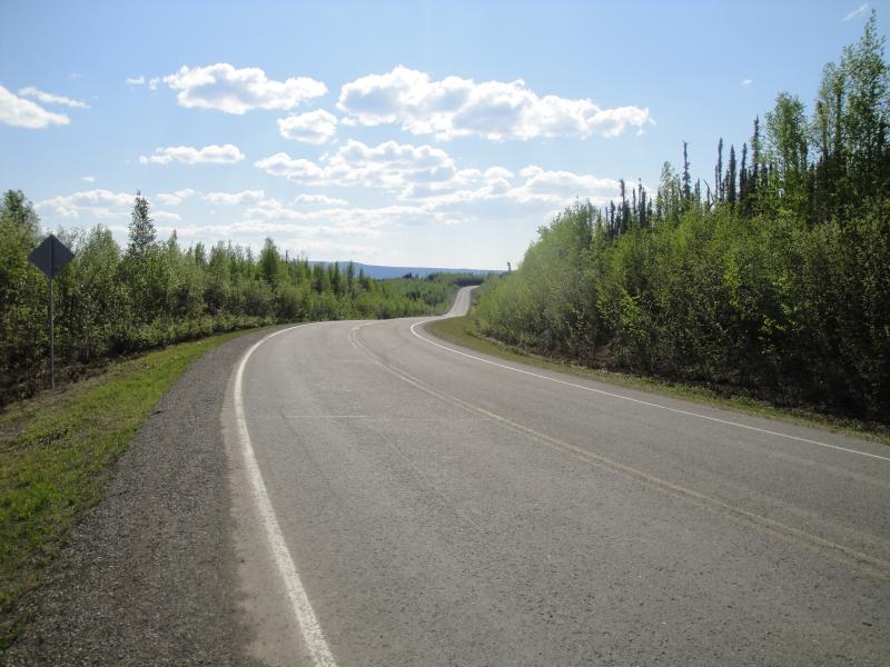 On the road from Fairbanks to Coldfoot, Alaska.