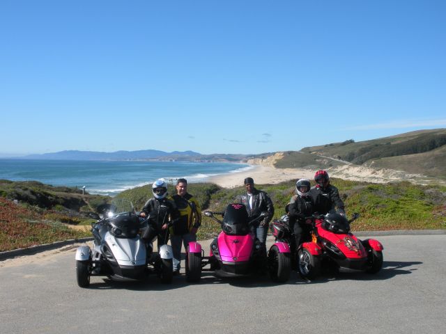 On the way to San Fran., stopped at Half Moon Bay for a pic.