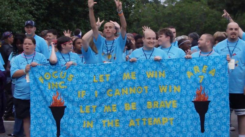One group of hundreds of Special Olympians