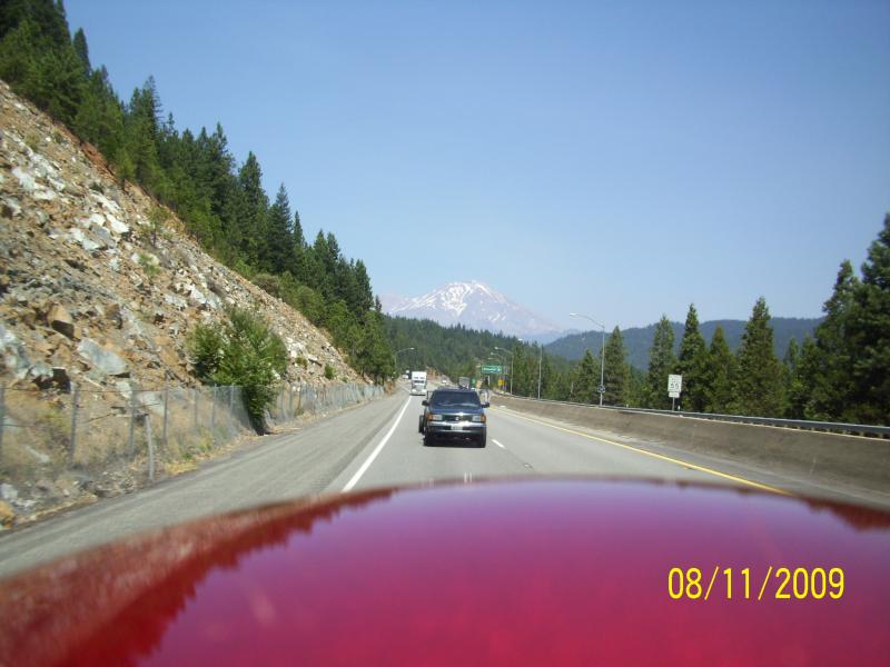 One more Shasta shot with the camera on my helmet facing the rear.