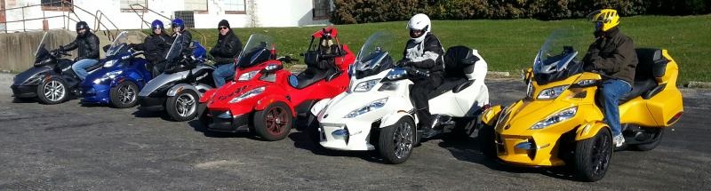 One of many Cincinnati Spyder Riders group rides. This was down to Cynthiana, KY.