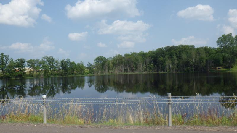 One of the small lakes near Mora -- just beautifully still water -- look at that relfection!