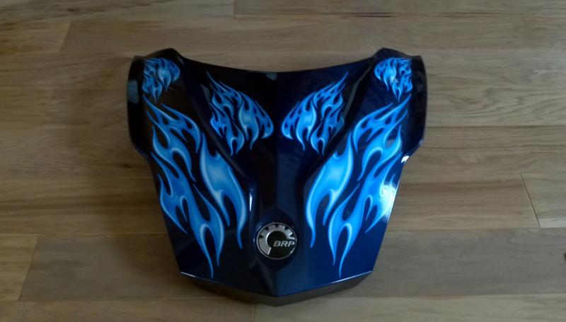 Orbit Flames  RT Frunk  installed photo