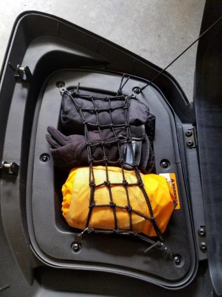 other side saddle bag cargo net