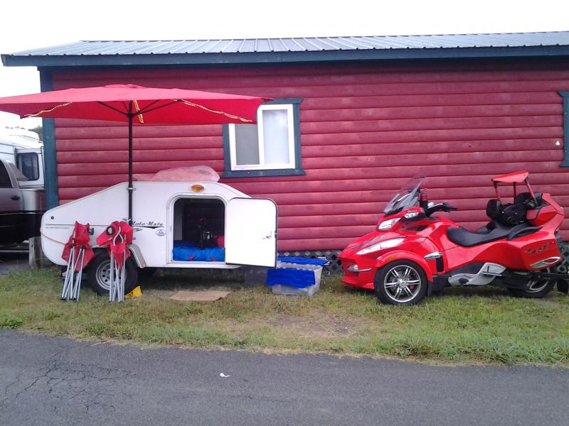 Our camp-site at Lamonts, in front of his wifes sewing cabin