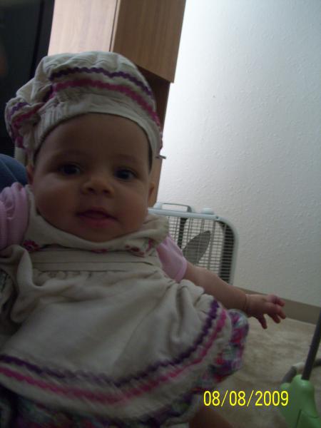 Our granddaughter, 5 months old.  Ft Lewis, WA