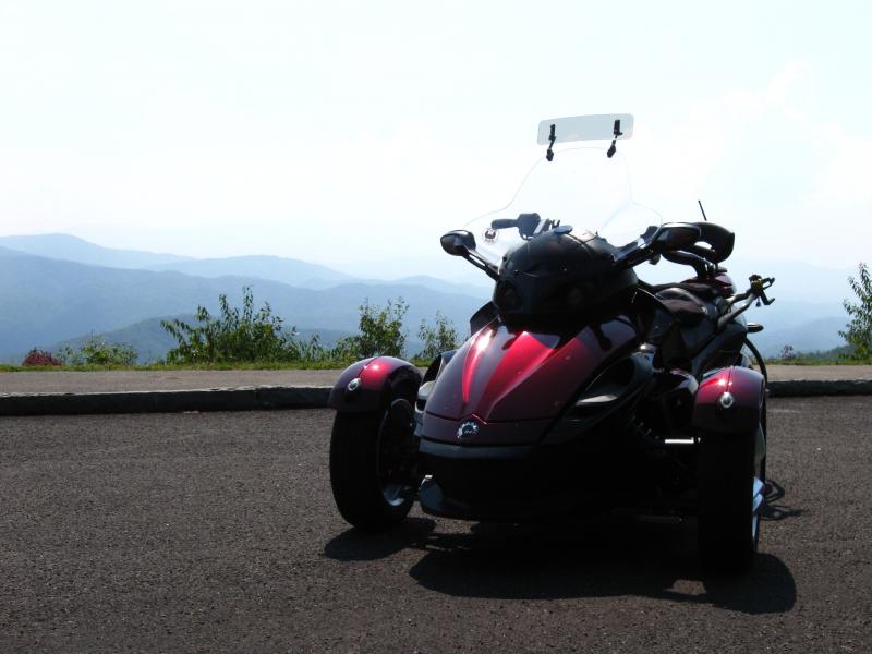 Our Spyder in the Smokies!