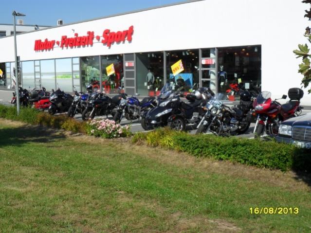 Outside a Motorcycle Accessories Shop in Germany
POLO one of the largest and includes a Cafe 
A popular Biker meeting Place