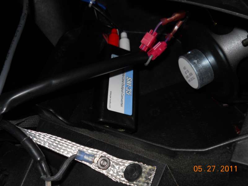 PAC SNI-35 Hi-Lo Converter
Tied to rear speakers to connect Spyder audio to Starcom1