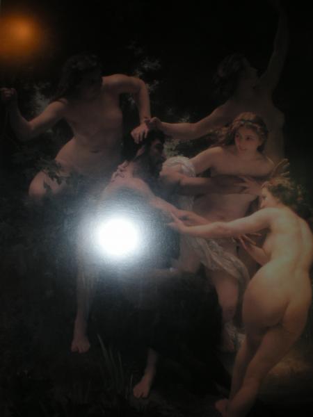 Painting hanging in the "back" room.