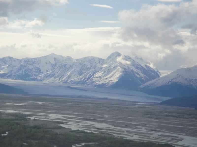 Palmer, Alaska - Flying by the Knik Glacier.