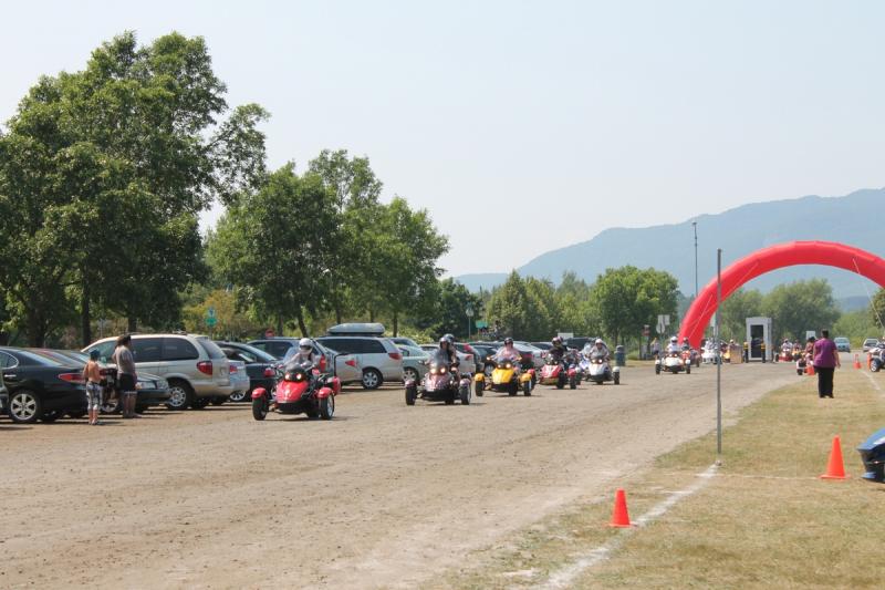 Parade:  few more participants coming back from the parade.