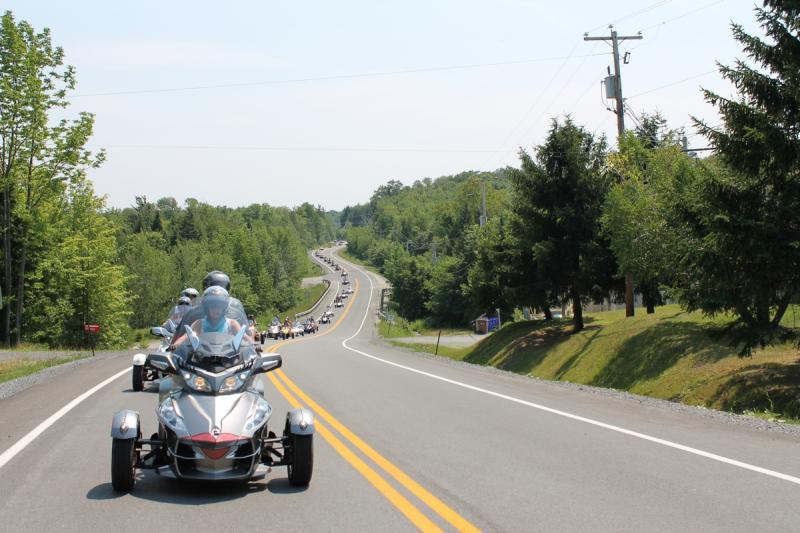 Parade:  view from behind