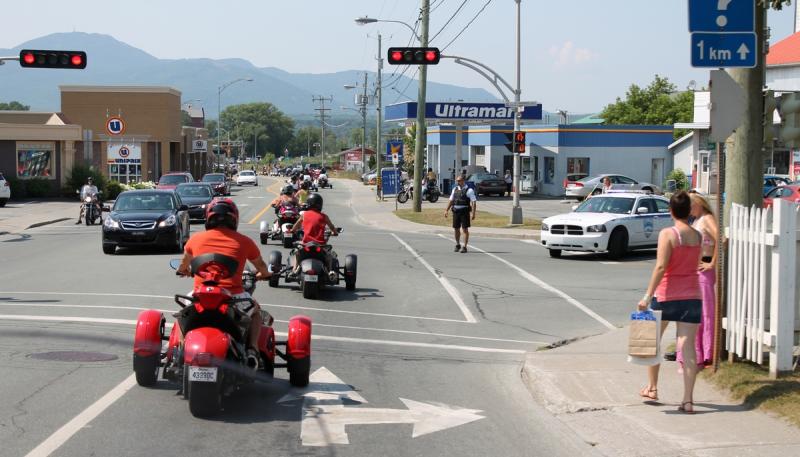 Parade:  We did not stop at any red light neither!