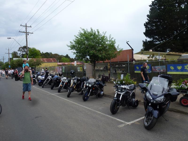 parked up the street