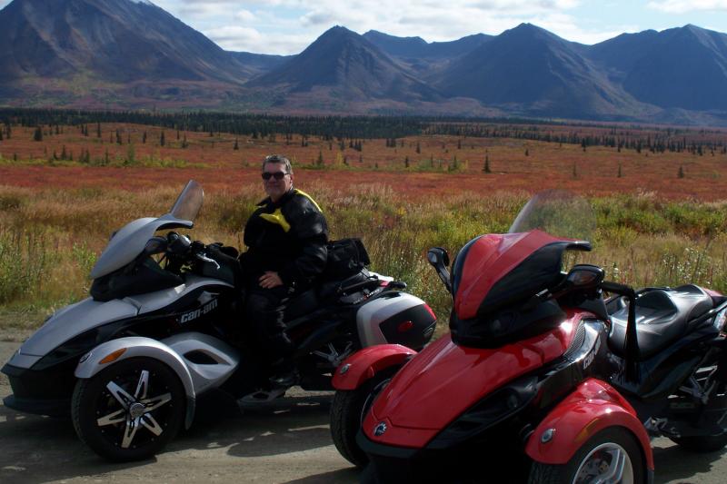 Parks Highway--a combination of tundra and taiga (land of little trees) forest.  On the road to Fairbanks AK.