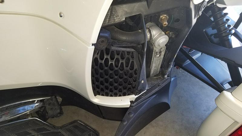 Part #705004803 Right Side vent installed with outer cover off