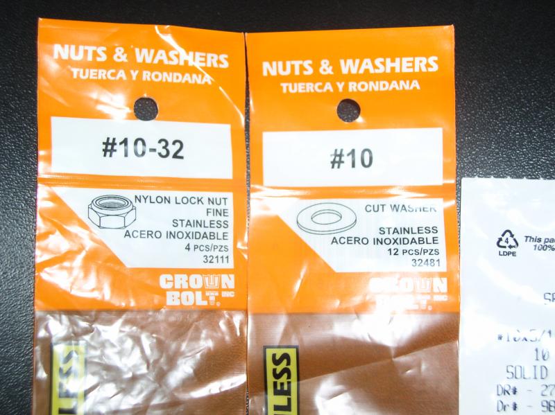 Parts from Home depot