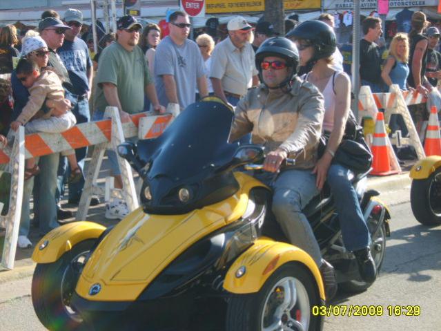 Passing Spyder on Main Street