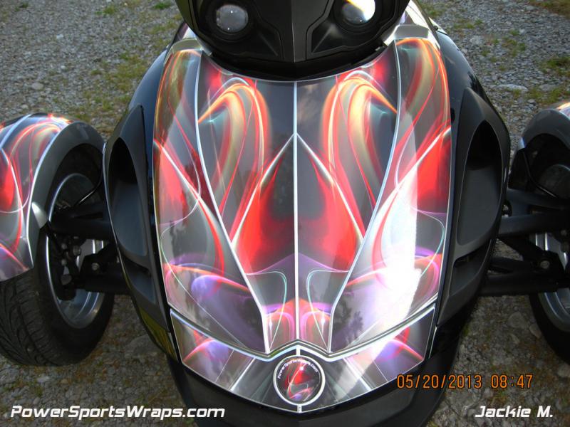 Pastel Lights Pre-cut graphics kit for Can-am Spyder RS / RSS / ST   ORDER: 814-838-6377
