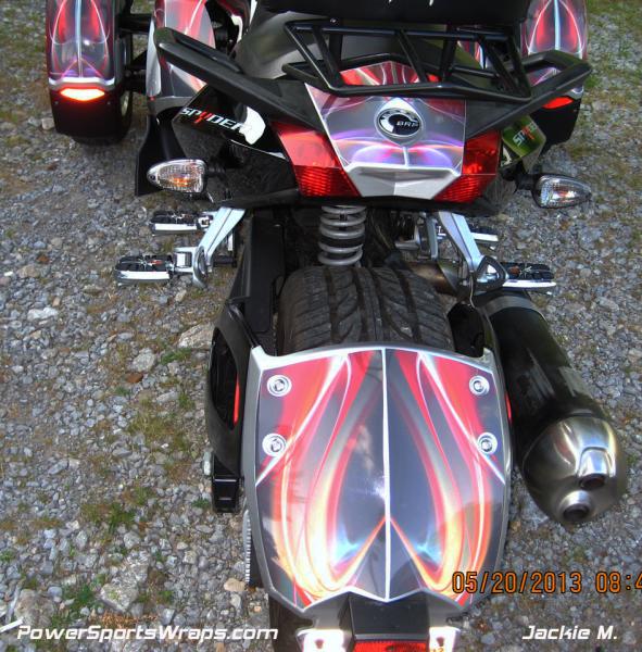 Pastel Lights Rear fender / tail pre-cut graphics kit.  ORDER: 814-838-6377