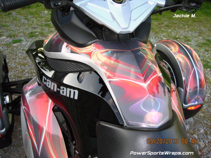 Pastel Lights Spyder RS / RSS pre-cut wrap kit. Transform your Spyder today.. ORDER: 814-838-6377