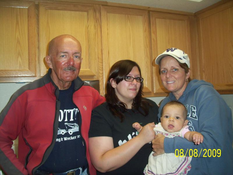 PawPaw, Amy (mom), baby Elysia, daughter Suzanne.