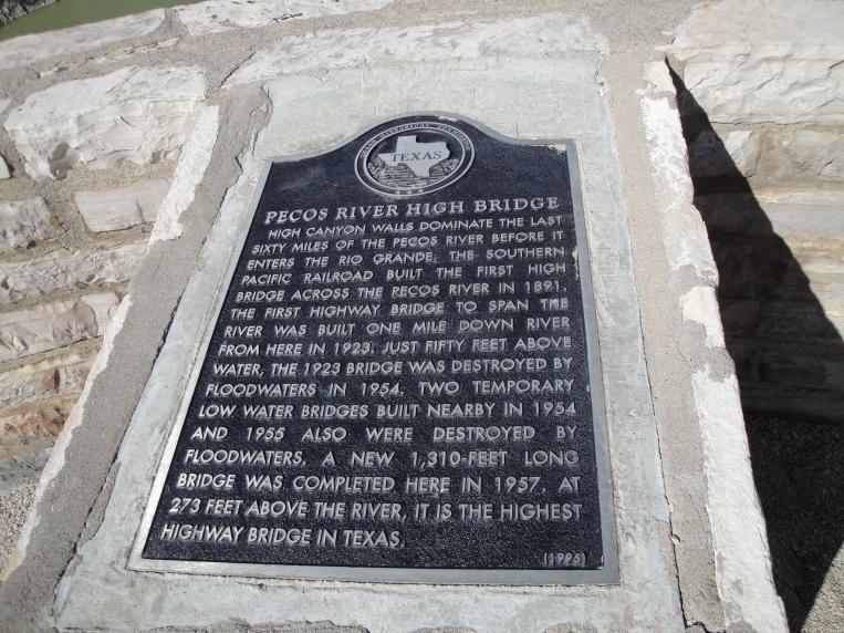 Pecos River plaque
March 2010