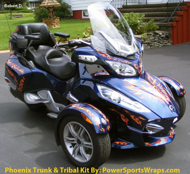 Phoenix Tribal decal kit for Spyder RS & RT models. Powersportswraps.com