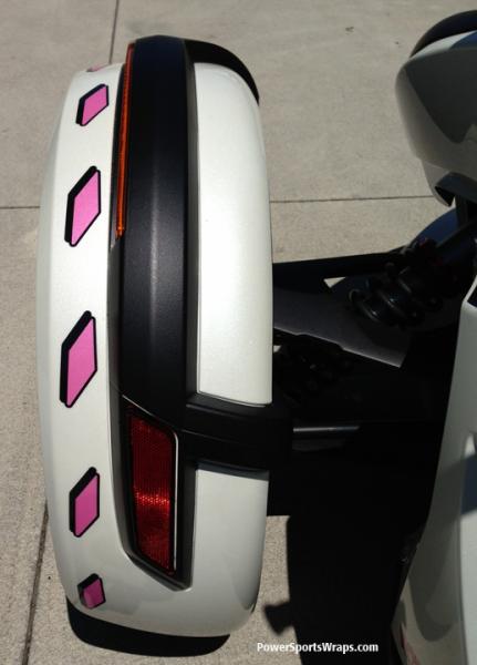 Plasti dipped front fender in matte Black