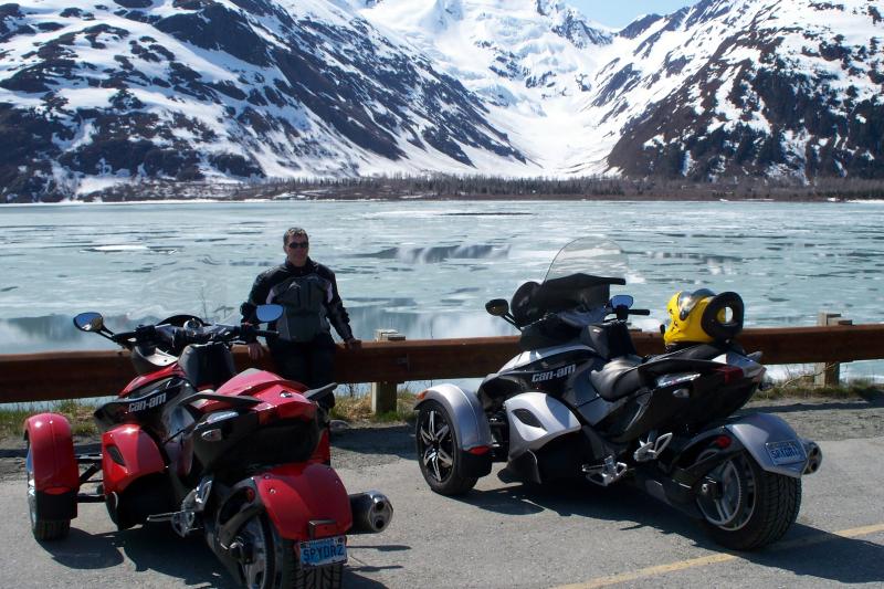 Portage Lake, Portage AK--May 2009--Portage glacier in background.