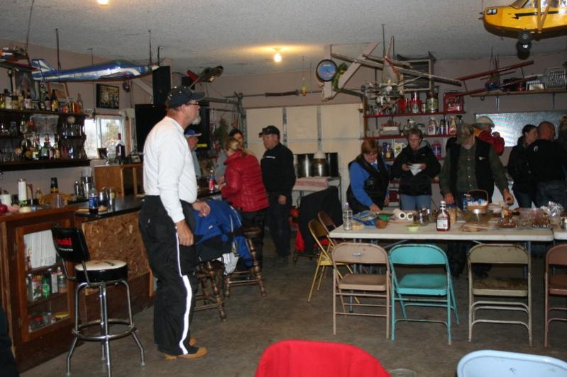 Pot luck at the Caswell's after the ride.