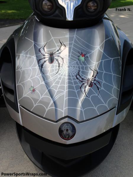PowerSportsWraps.com Custom Frunk graphics Spyder RS.