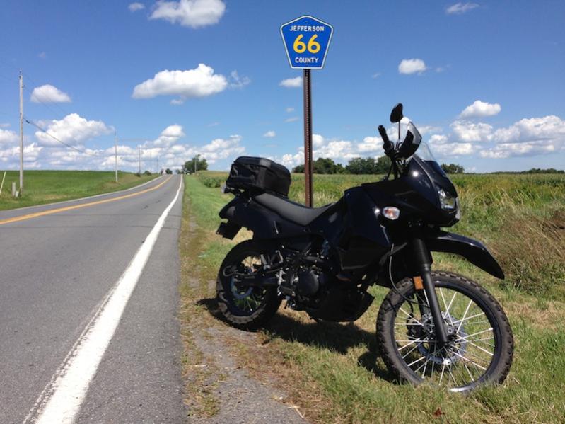 Previous Kawasaki KLR650, Route 66 here in NNY