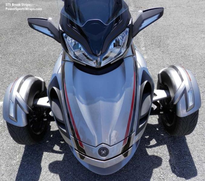 PSW break stripe- Customer chose to run the stripes in reverse. This gives the stripes a wedge effect.