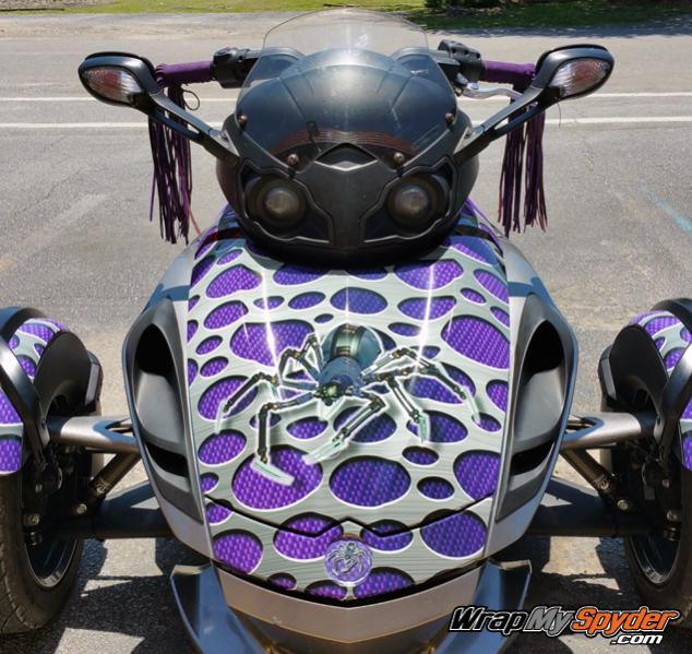 Punch Purple Carbon Fiber Purple Spyder RS  front