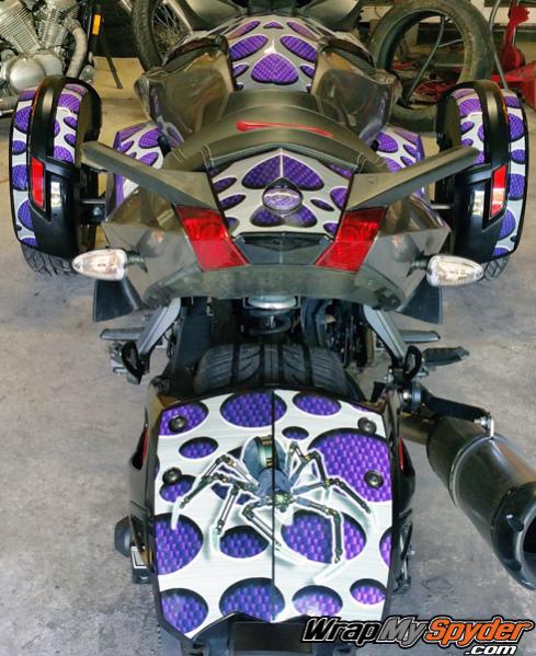 Punch Purple Carbon Fiber Tail and rr fender