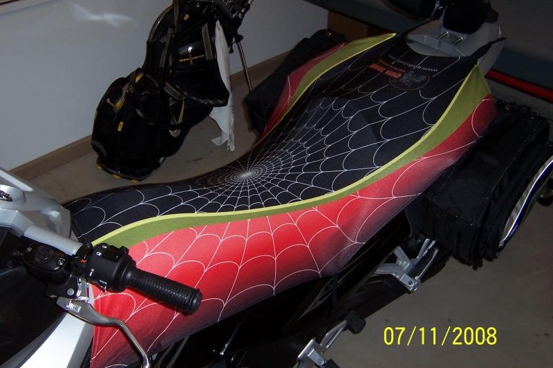 Qwik Shade cover in spider web design.  No longer in production.