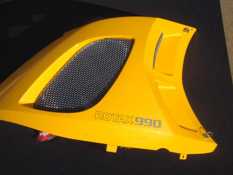 RADIATOR COVER (YELLOW) WITH STAINLESS STEEL GRILLE